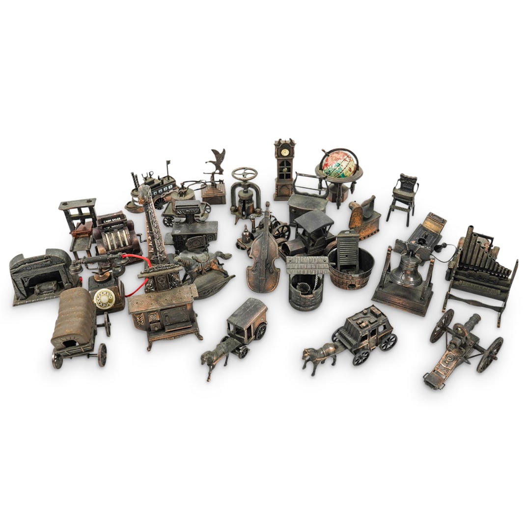 (28 Pc) Vintage Hong Kong Metal Sculptural Pencil Sharpeners (1 of 7)