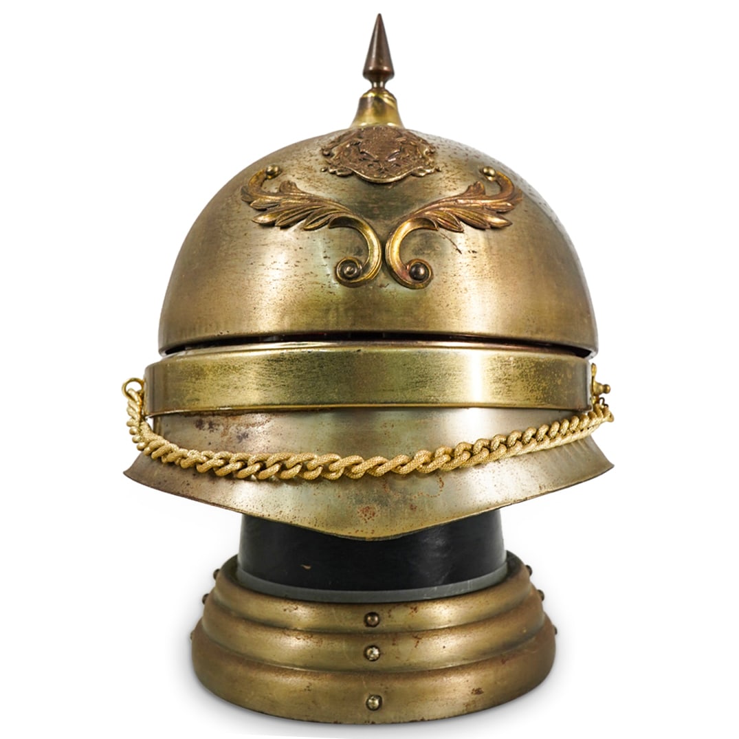 Vintage Brass Military Helmet Liquor Set (1 of 9)