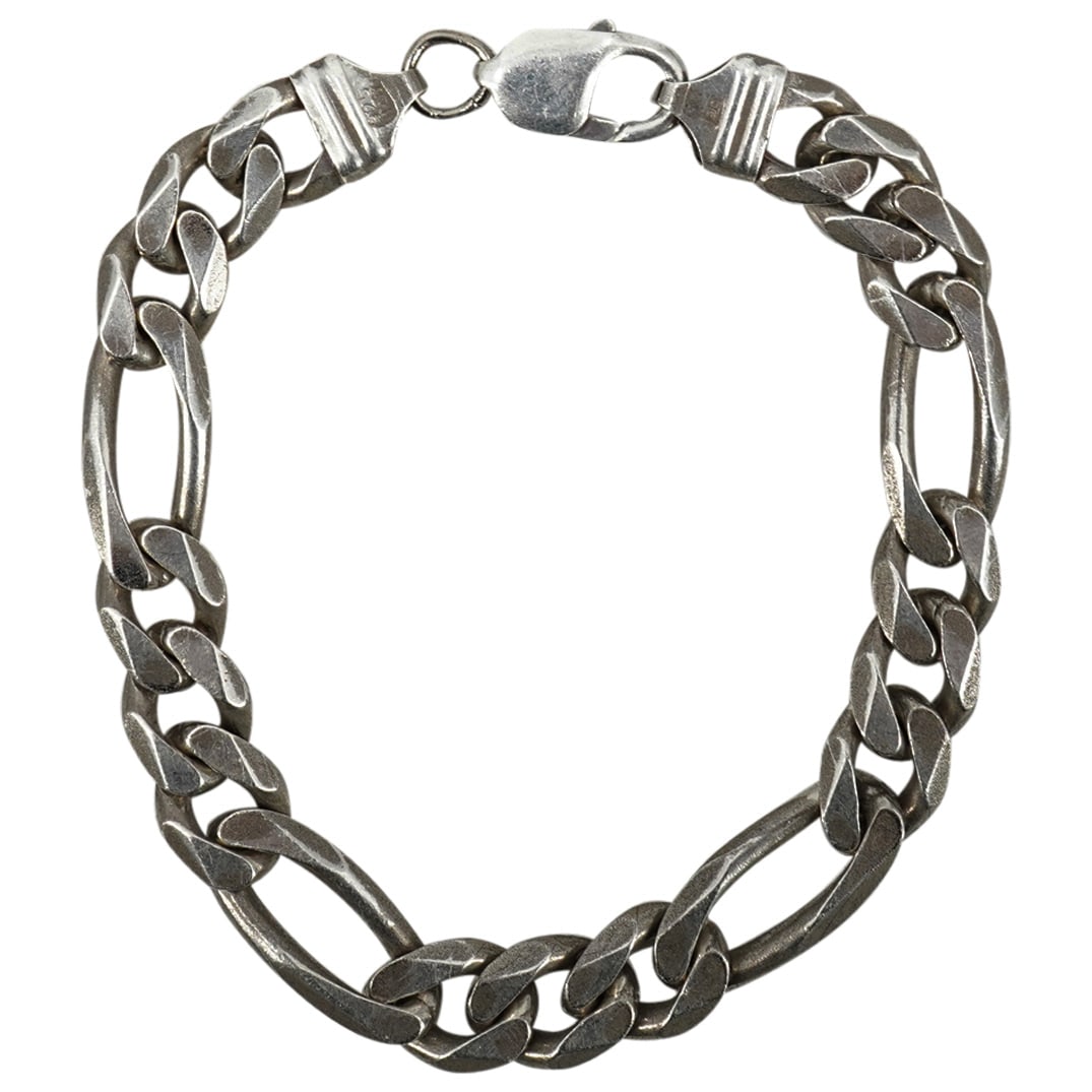 Italian Sterling Silver Cuban Link Bracelet (1 of 3)
