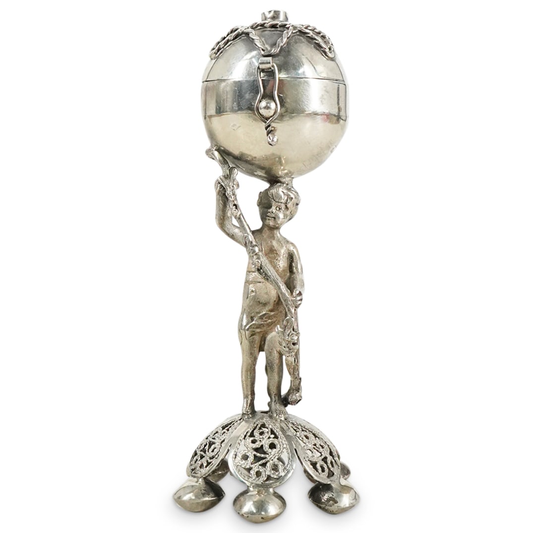 Russian Silver Judaic Spice Tower or Besamim (1 of 5)