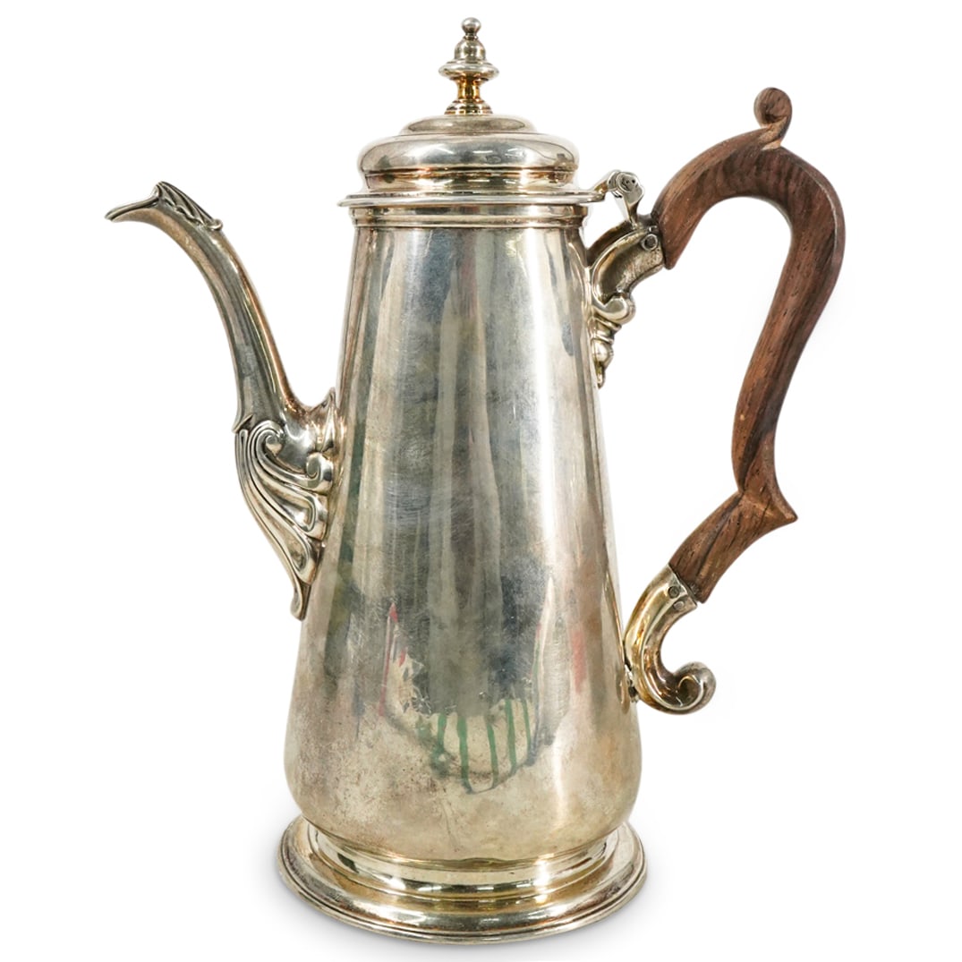George II Gabriel Sleath Sterling Coffee Pot (1 of 10)