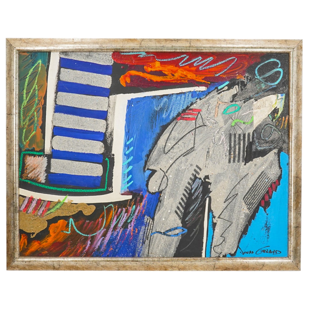 Jonas Gerard (1941-2020) Modern Abstract MIxed Media (1 of 6)