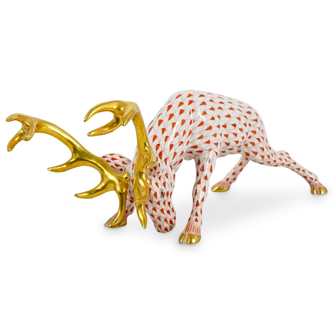 Herend Porcelain "Deer" First Edition Figurine (1 of 6)