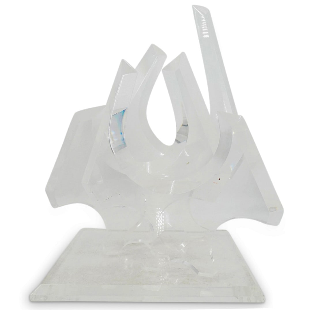 Mid Century Van Teal Abstract Lucite Sculpture (1 of 6)