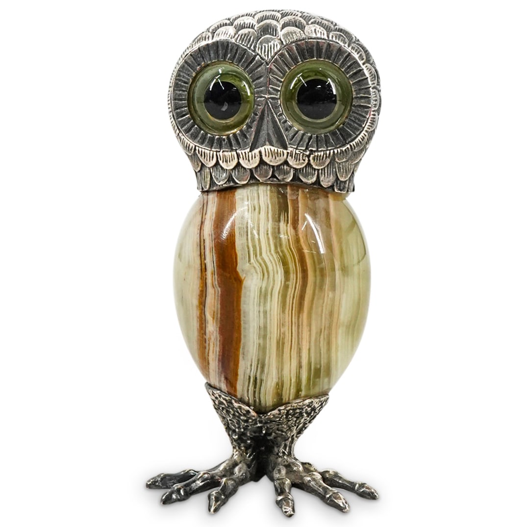 Binazzi Style Sterling & Onyx Owl (1 of 3)