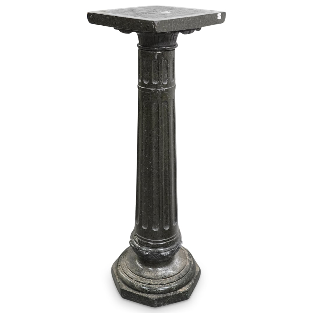 Italian Green Marble Pedestal (1 of 5)