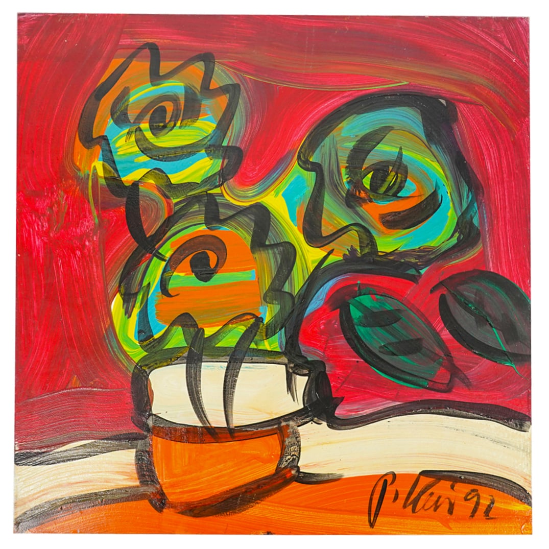 Peter Robert Keil (B. 1942) Still Life Oil On Board (1 of 5)