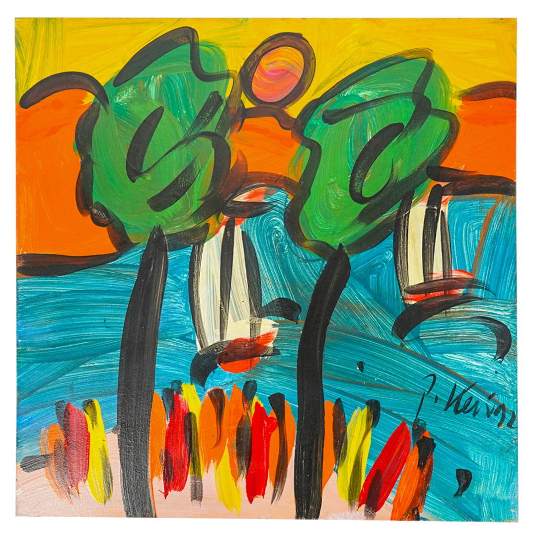 Peter Robert Keil (B. 1942) Beach Oil On Board (1 of 3)