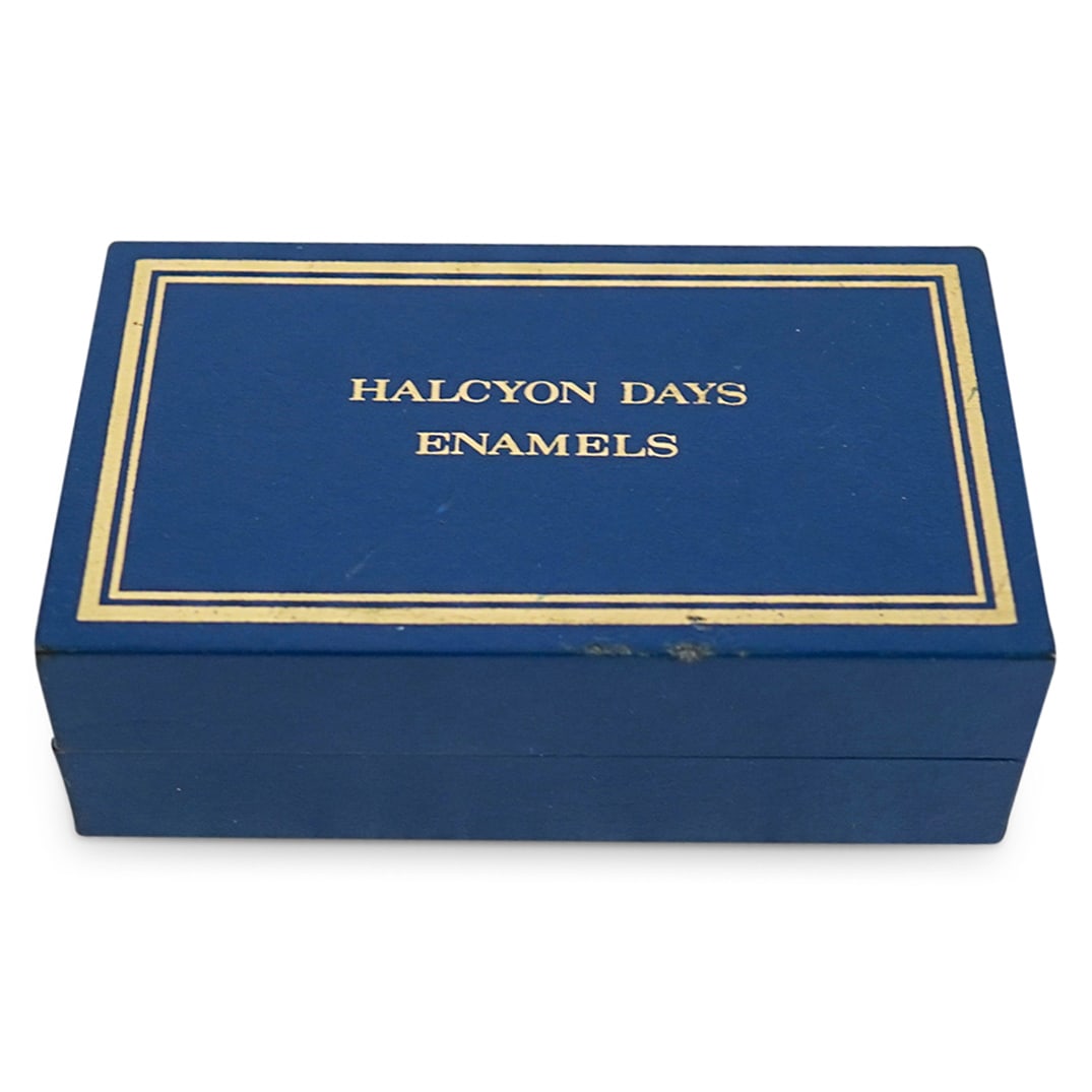 Vintage Halcyon Days Sterling Silver Enamel Cufflinks (1 of 6)