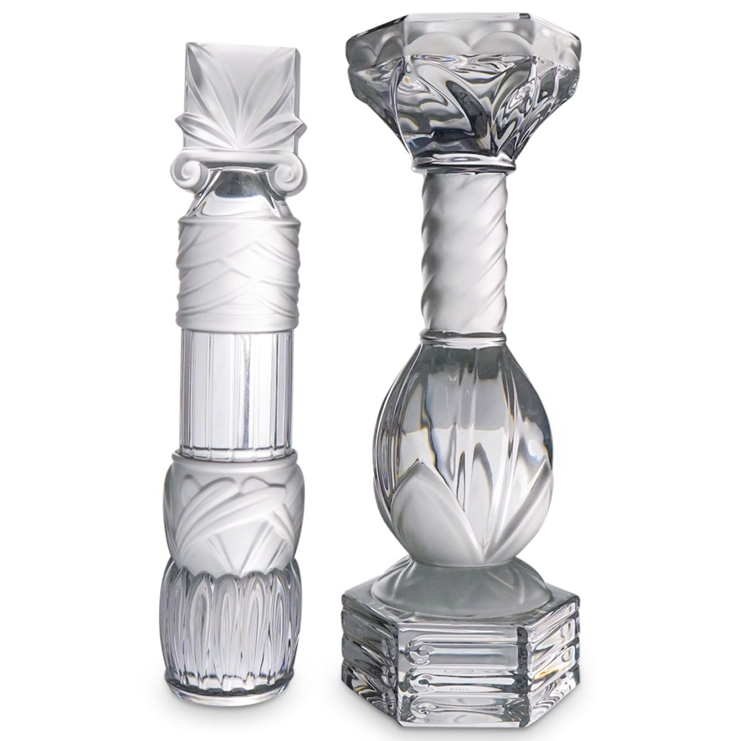(2 Pc) St. Louis Crystal Columns (1 of 8)