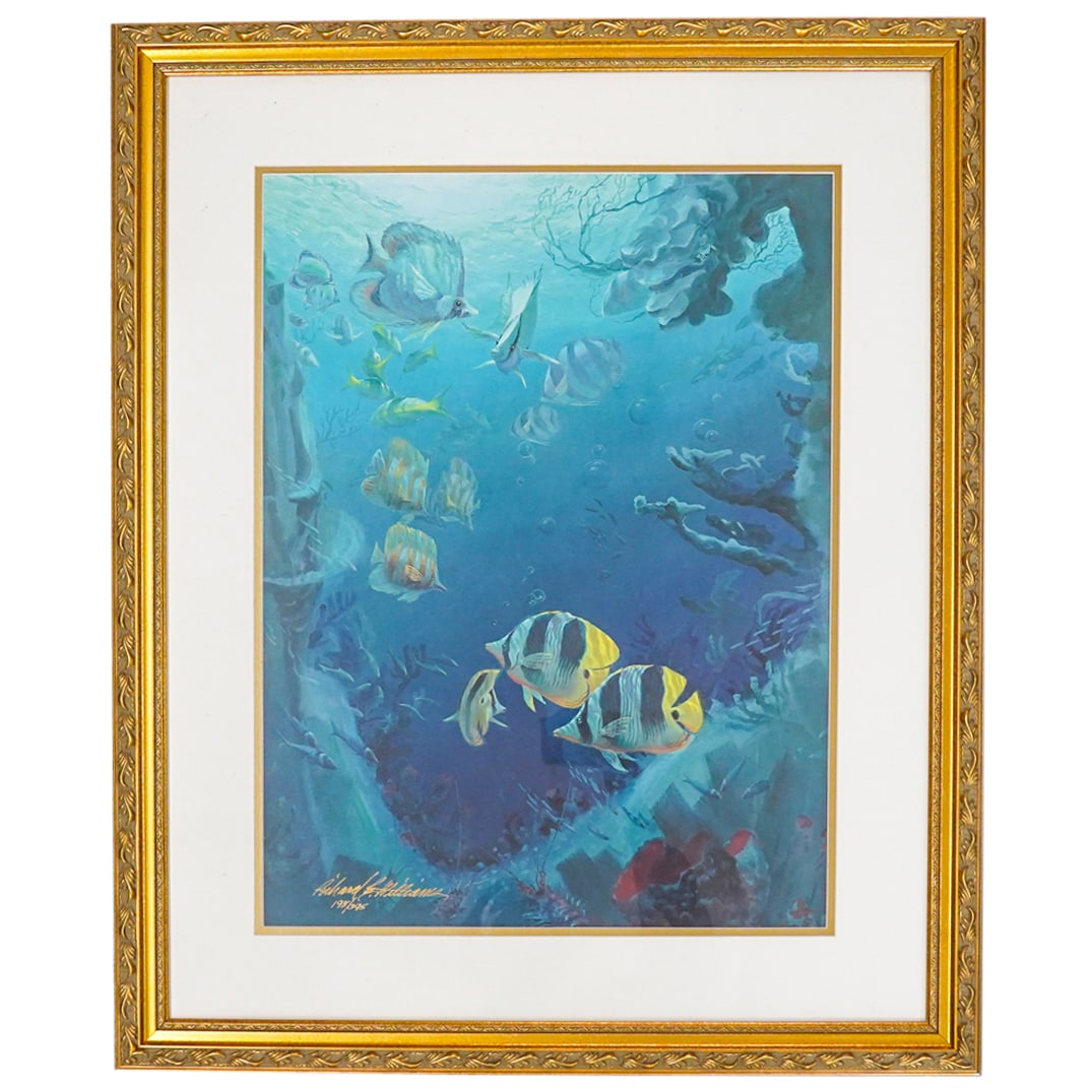 Richard E. Williams (B. 1961) "Tropical Reef I" Lithograph (1 of 15)