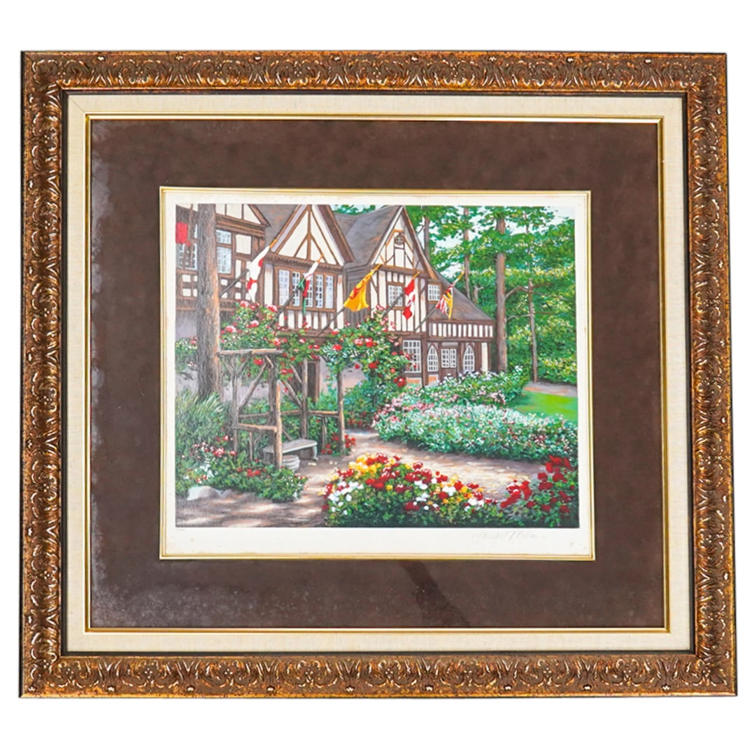 Wendy & Kevin Schaeffer Miles (B. 1950) "Cottage Afternoon" Serigraph (1 of 7)