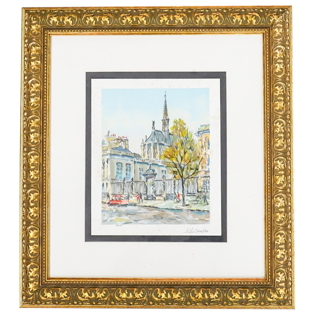 Pierre Eugene Cambier (1914-2001) "La Sainte Chapelle" Serigraph (1 of 7)