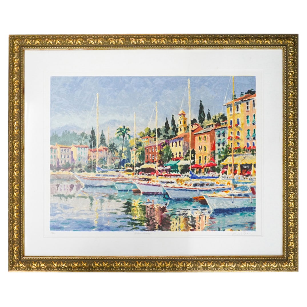 Hazel Soan (B. 1954) "Harbour Morning"Seriolithograph (1 of 8)