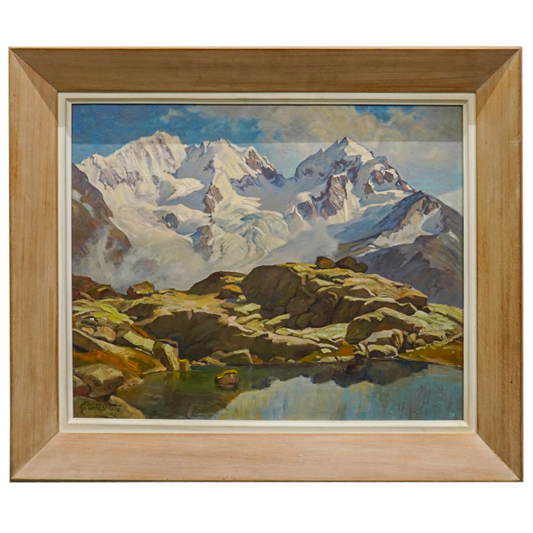 Manner of Paolo Punzo Oil Landscape Painting (1 of 6)