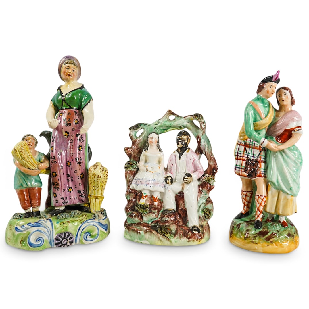 (3 Pc) European Porcelain Groupings (1 of 14)