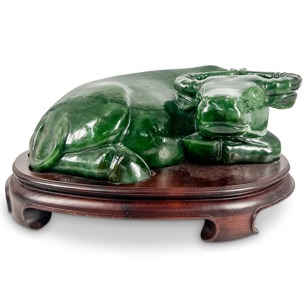 Large Chinese Carved Jade Waterbuffalo (1 of 4)