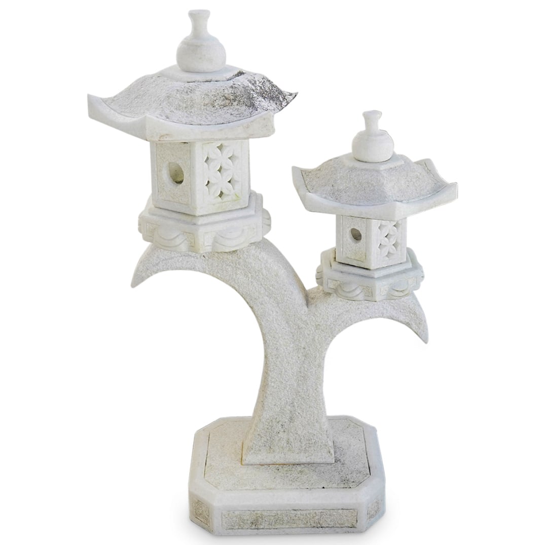 Japanese Formed Marble Garden Pagoda Lanterns (1 of 8)