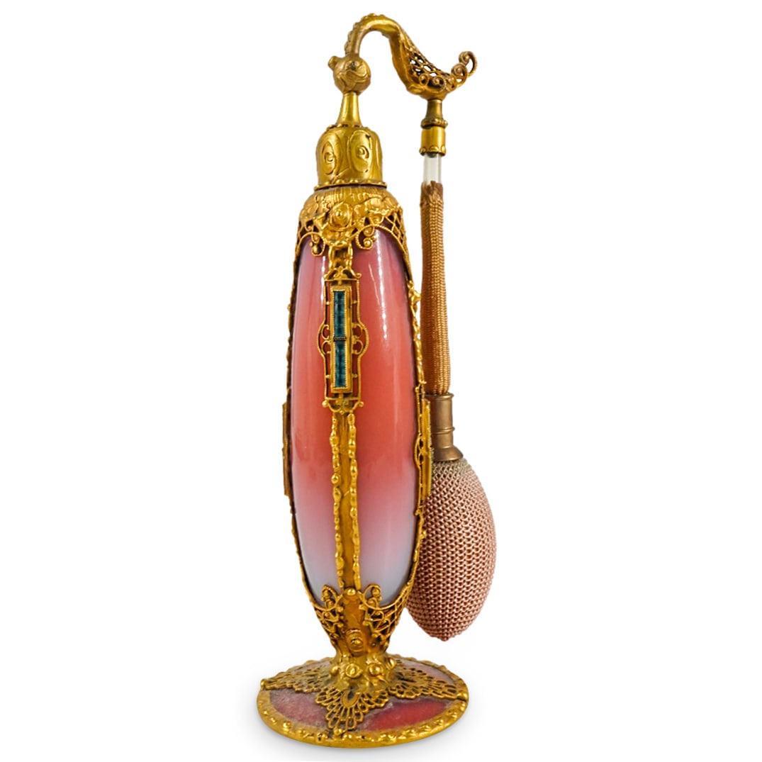 Rare DeVilbiss Glass Jeweled Perfume Atomizer (1 of 4)