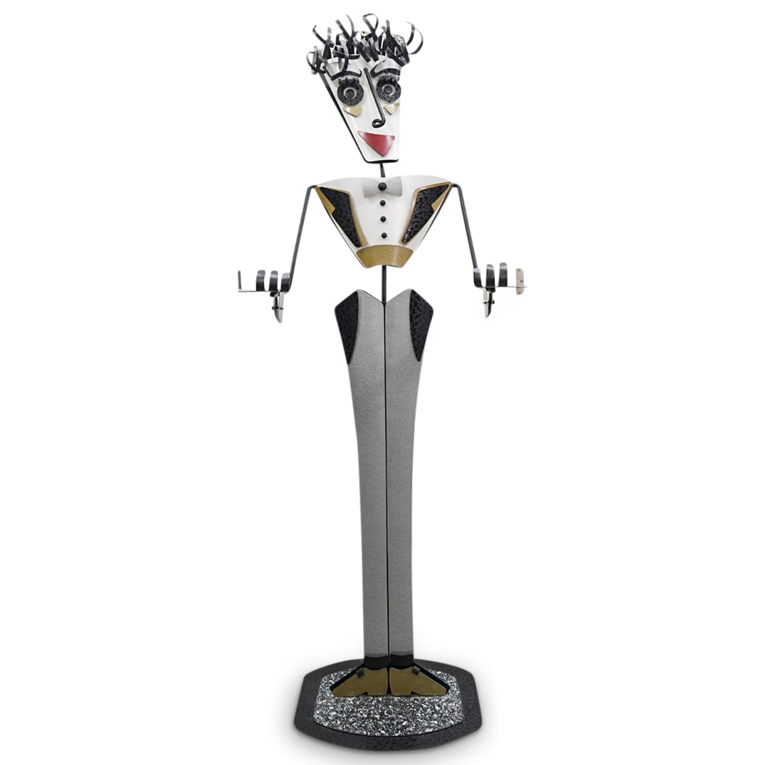 Vintage Stylized Steel Butler Tray Stand (1 of 9)