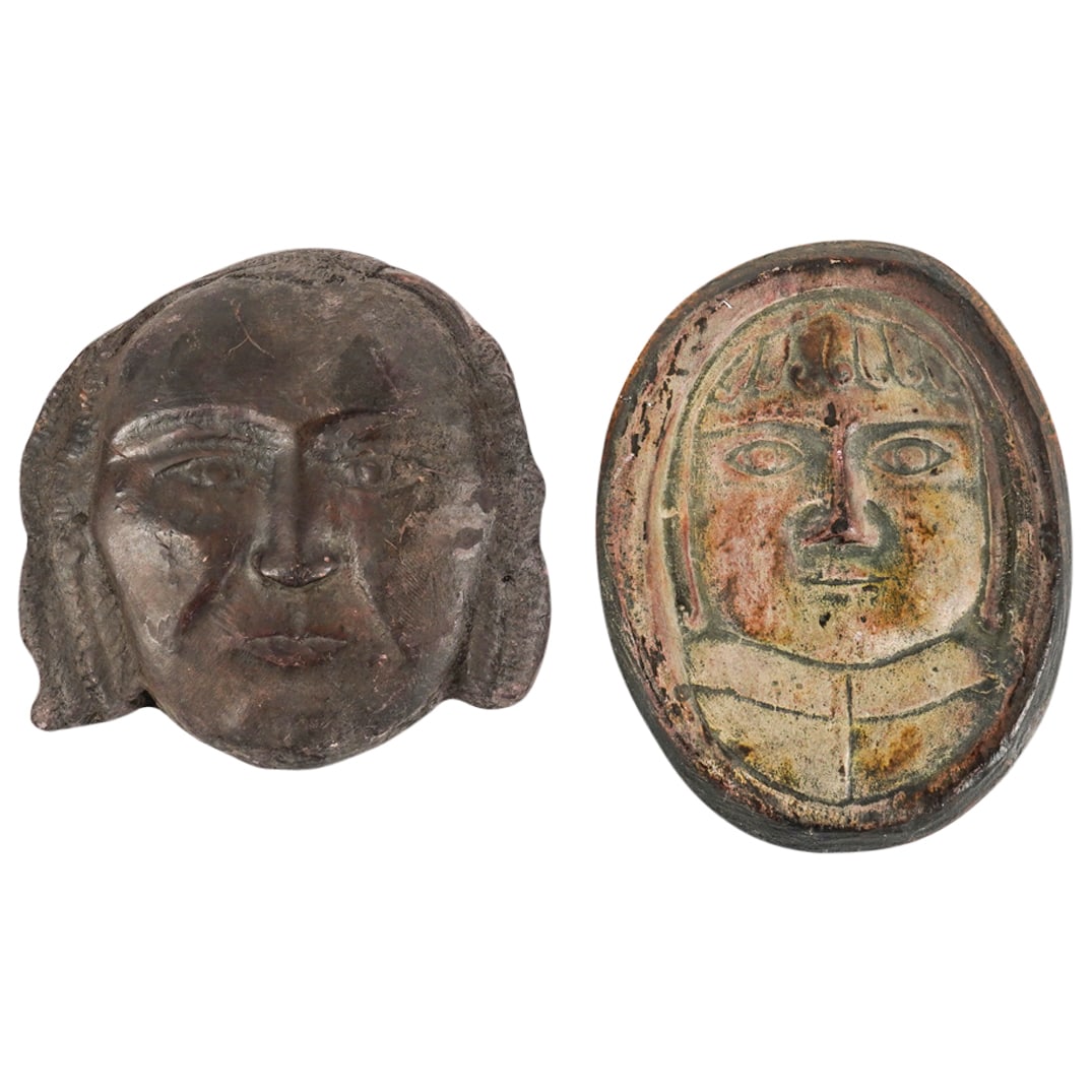 (2 Pc) Gravestone Cast Plaques (1 of 7)