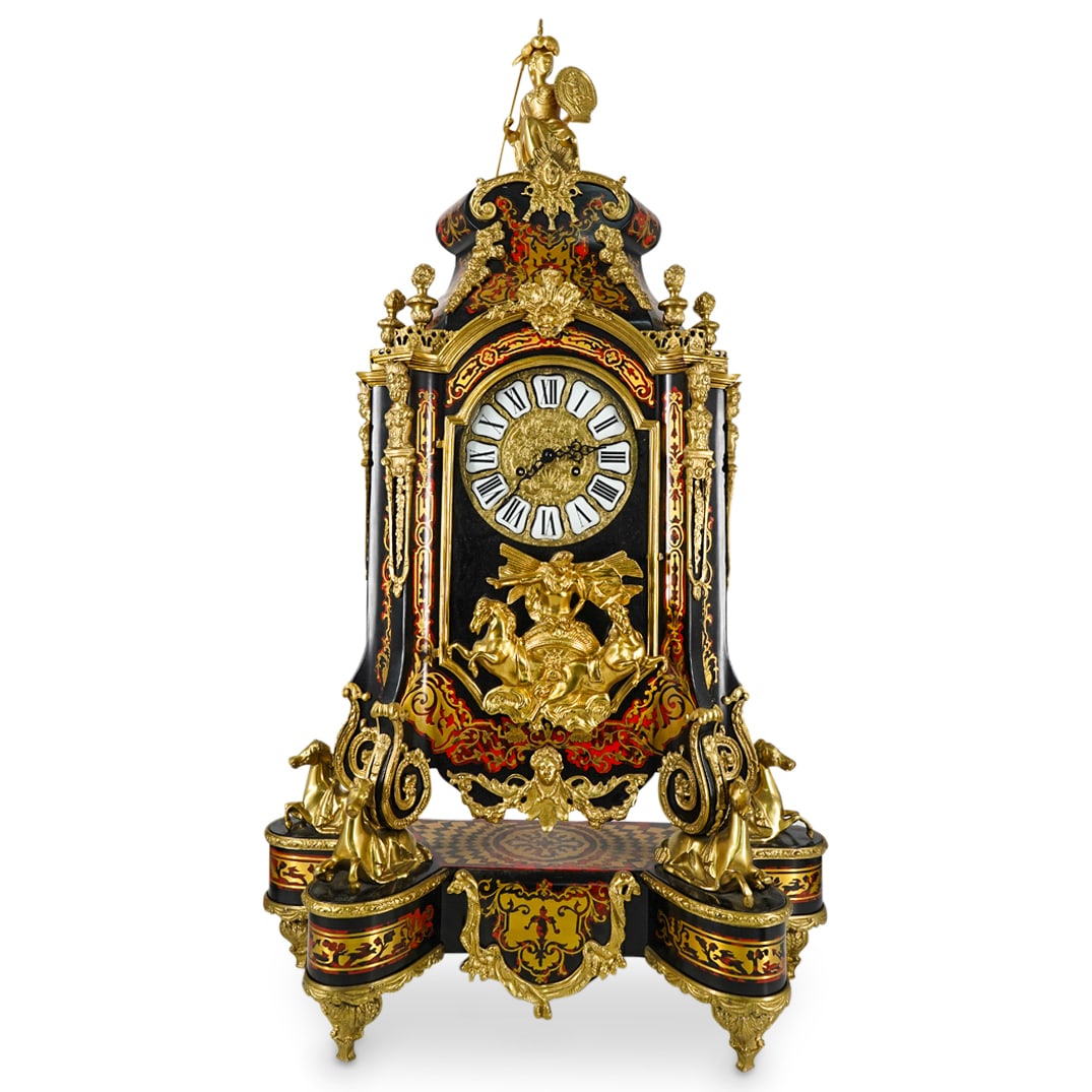 Large Franz Hermle French Empire Style Mantel Clock (1 of 9)