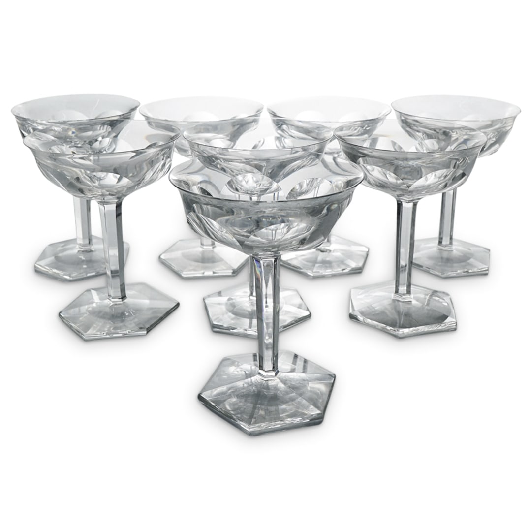 (8 Pc) Baccarat "Malmaison" Champagne/Tall Sherbet Glasses (1 of 6)