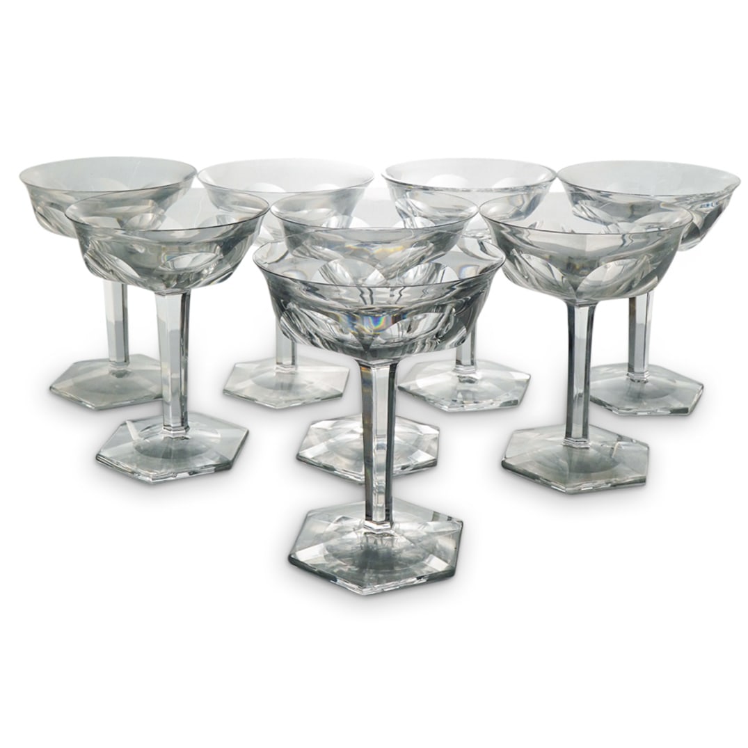 (8 Pc) Baccarat "Malmaison" Champagne/Tall Sherbet Glasses (1 of 2)