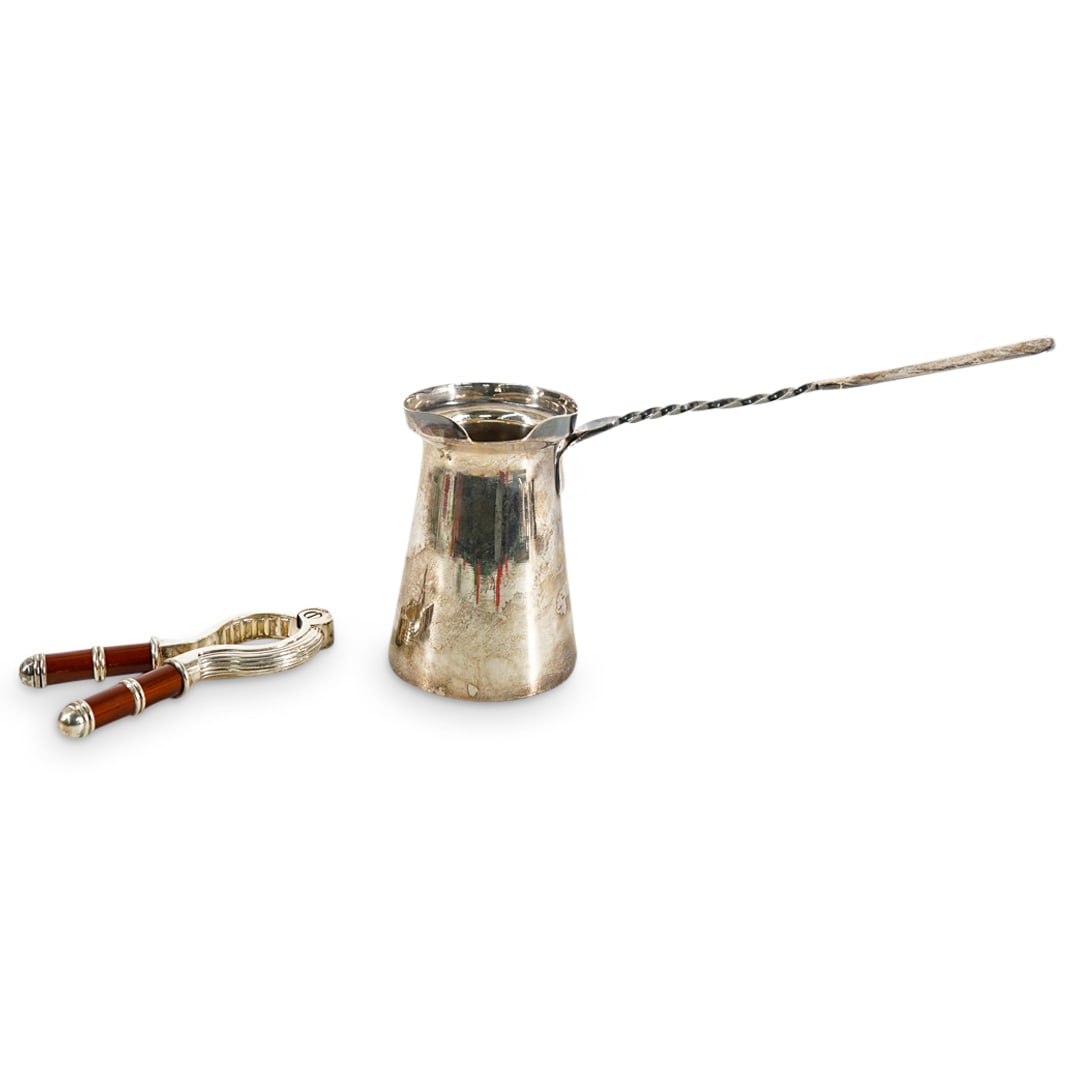Christofle Silver Plated and Enamel Bottle Opener and Brandy Warmer (1 of 4)