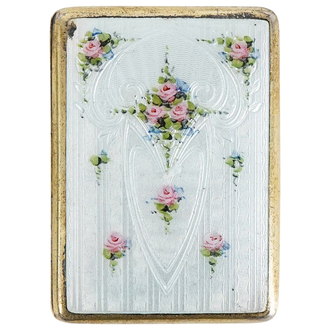 Antique R. Blackinton Co. Sterling and Guilloche Enamel Travel Picture Frame (1 of 4)