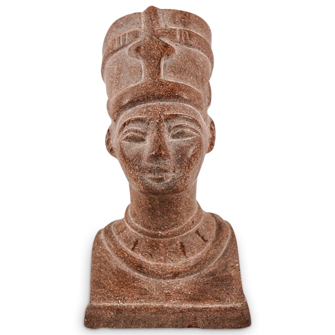 Egyptian Style Cast Stone Nefertiti Bust (1 of 5)