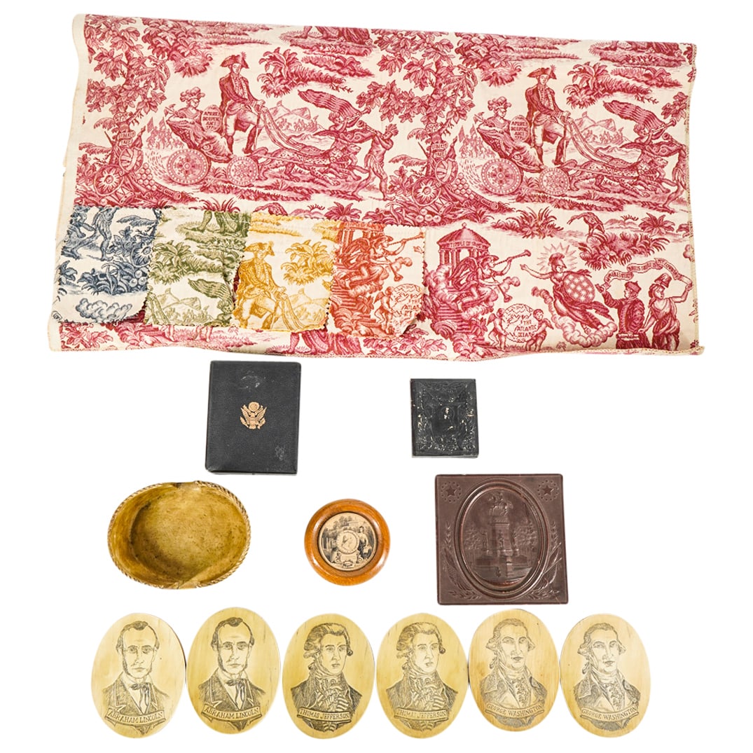 (6 Pc) Antique Americana And George Washington Memorabilia (1 of 8)