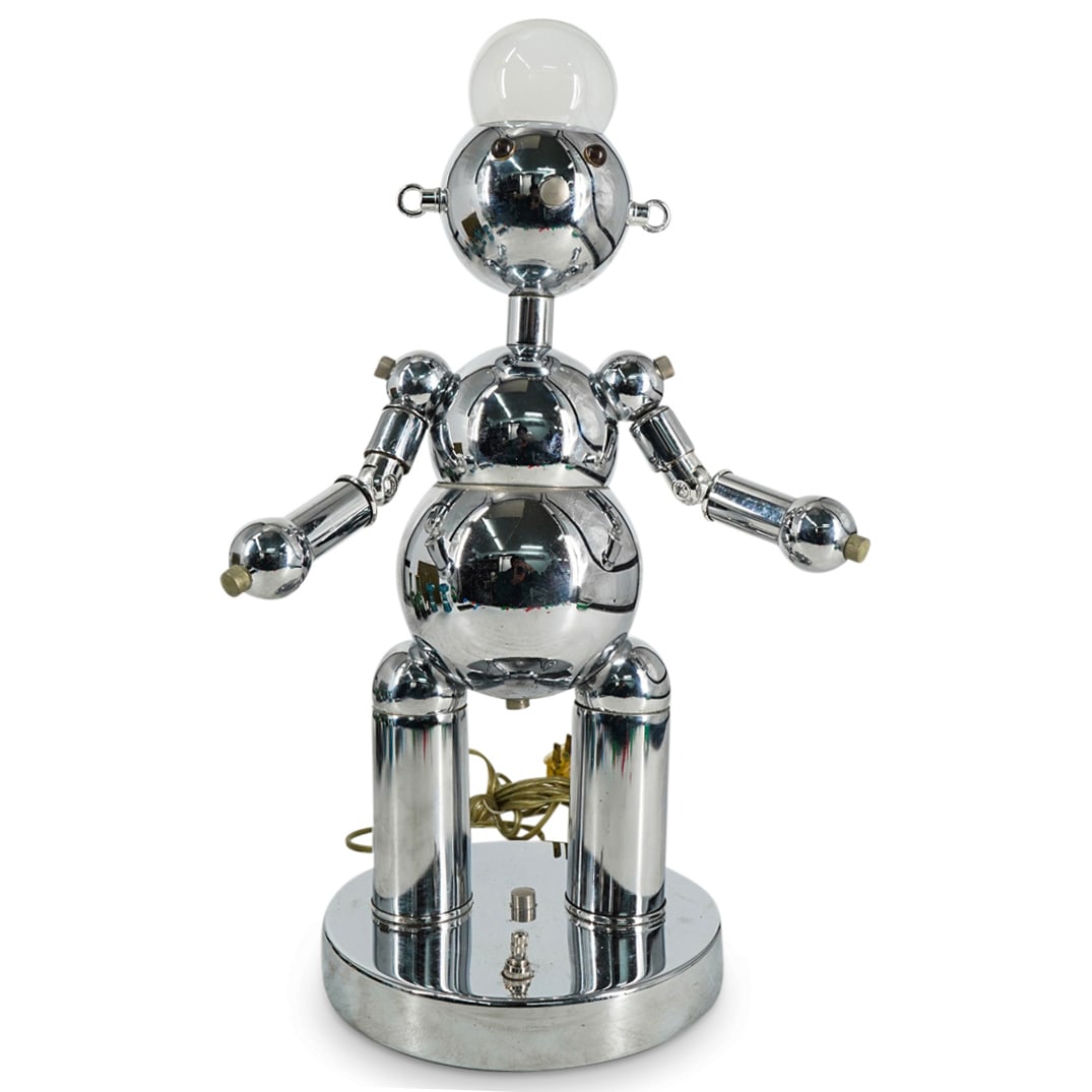Mid-Century Torino Lamp Co. Chrome Robot Table Lamp (1 of 7)
