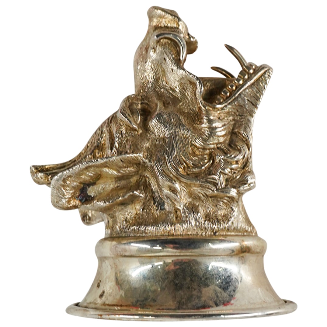 Antique English Sterling Silver Boar Stirrup Cup (1 of 4)