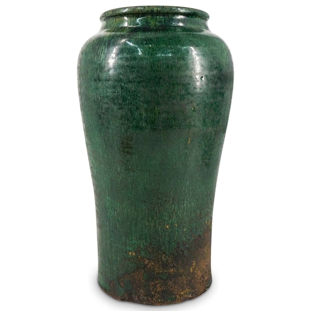 18th Cent. Chinese Green Glazed Jar (1 of 5)