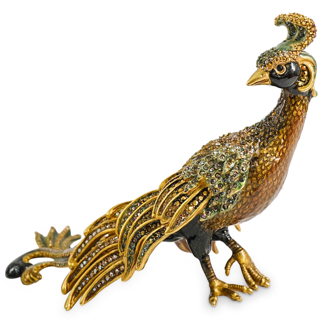 Limited Edition Jay Strongwater Enamel Peacock (1 of 7)