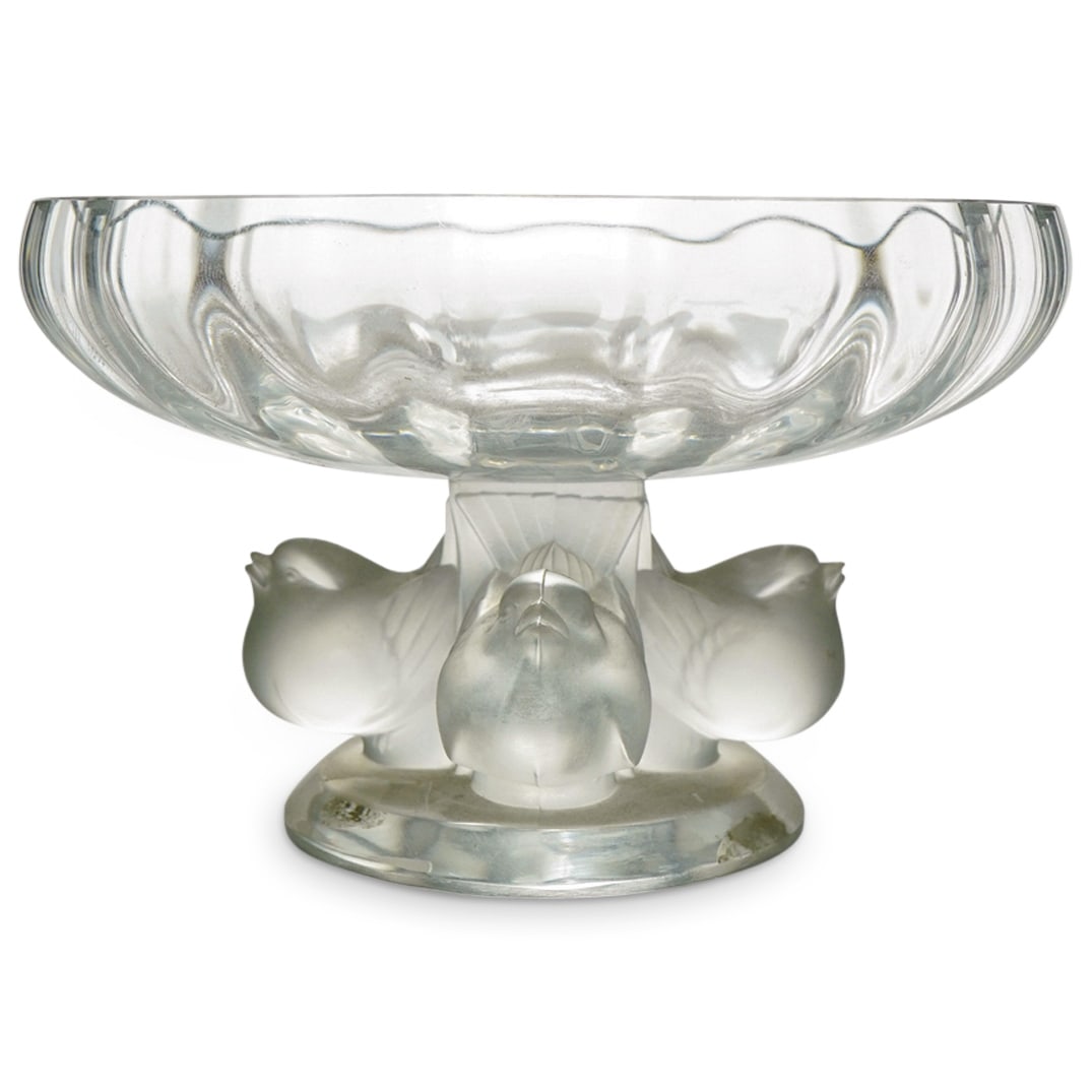Lalique Crystal Nogent Bird Bowl (1 of 3)