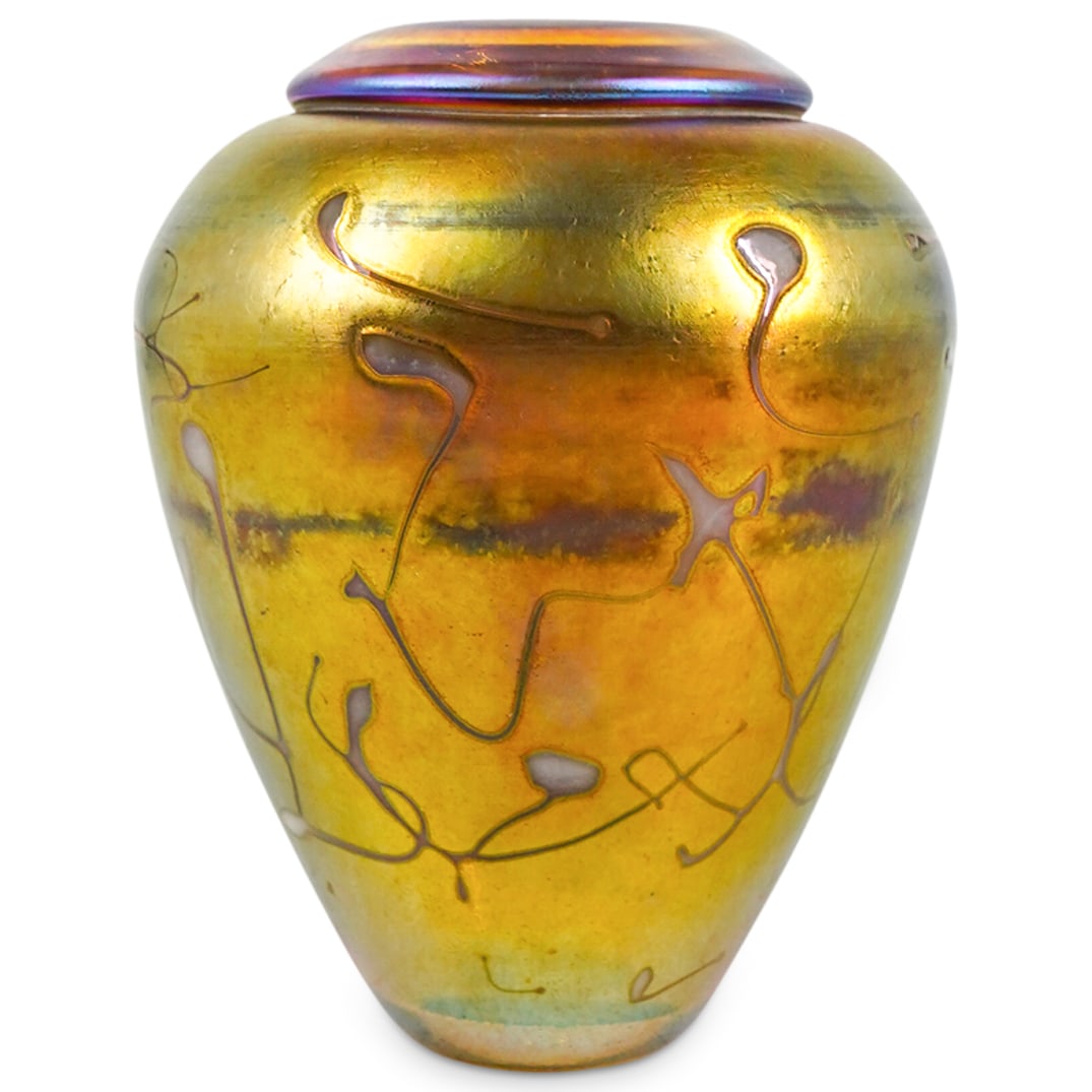 Robert Held (Canadian) Art Glass Bud Vase (1 of 2)