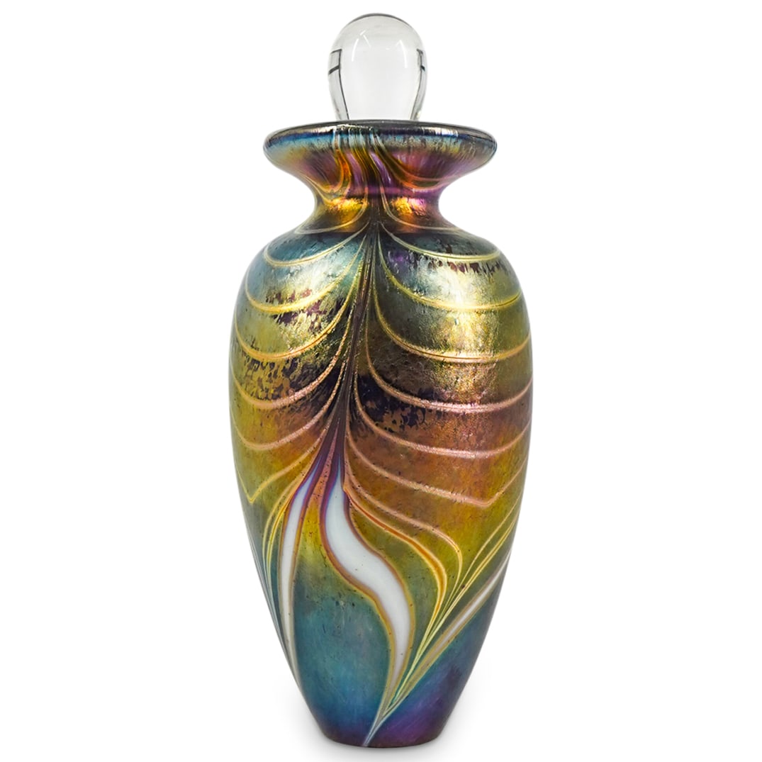 Robert Held (Canada) Iridescent Glass Perfume Bottle (1 of 5)