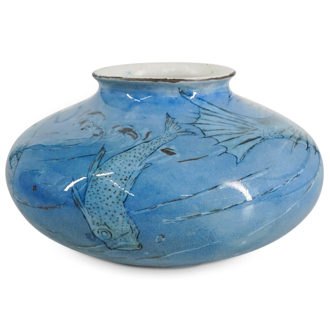 Antique Austrian Porcelain Fish Vase (1 of 5)