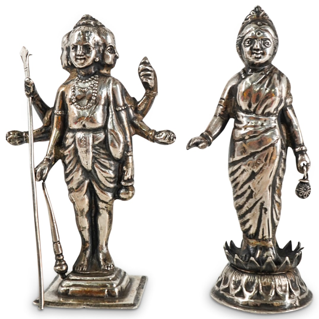 Pair of Silver Buddhist Figures (1 of 7)