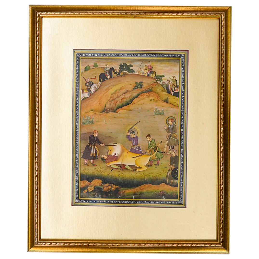 Antique Indian Mughal Gouache Painting (1 of 1)