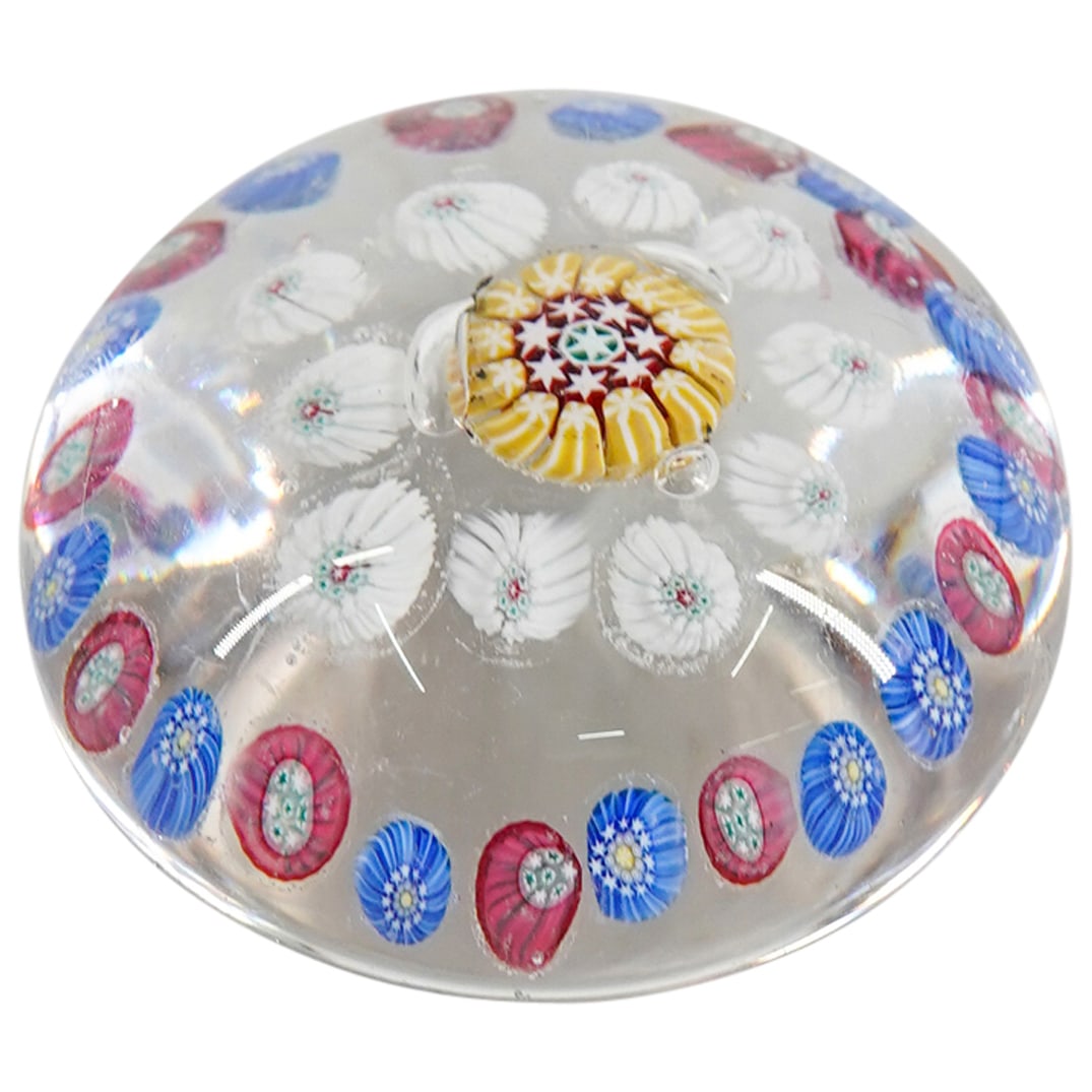 Rare Antique Clichy Concentric Millefiori Doorknob (1 of 3)