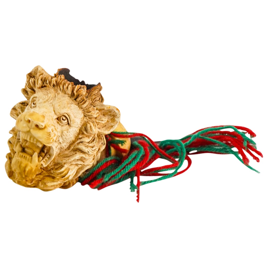 Fine Antique German Meerschaum Lion's Head Pipe Bowl (1 of 2)