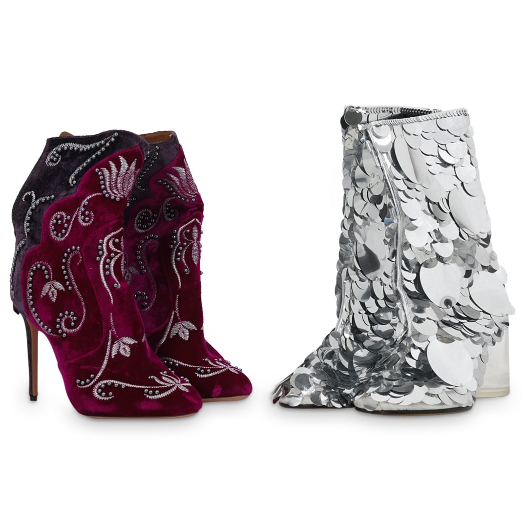(2 Pc) Vintage Maison Margiela & Aquazzura Ankle Boots (1 of 12)