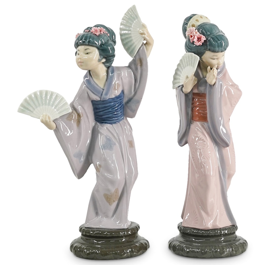 (2 Pc) Lladro Porcelain Japanese Figurines (1 of 11)