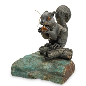 Ida Hagenbek (B. 20th C.) Silver Sculpture With 18kt Gold Sections