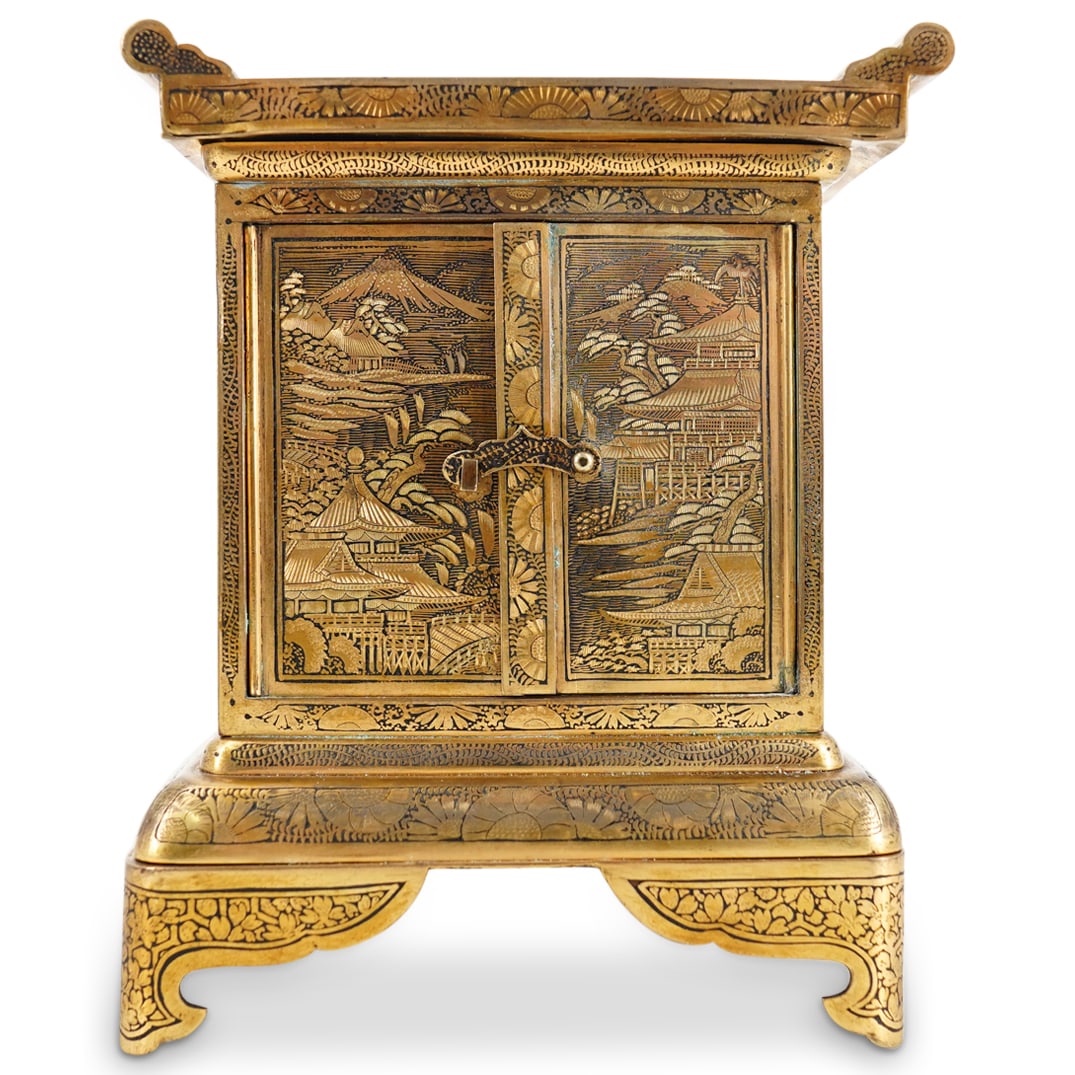 Japanese Meiji Period Miniature Cabinet (1 of 16)