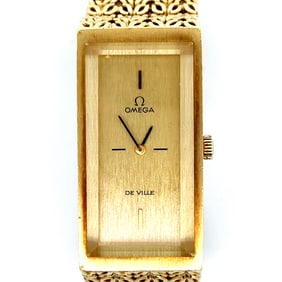 Vintage Omega Deville 18k Gold Watch