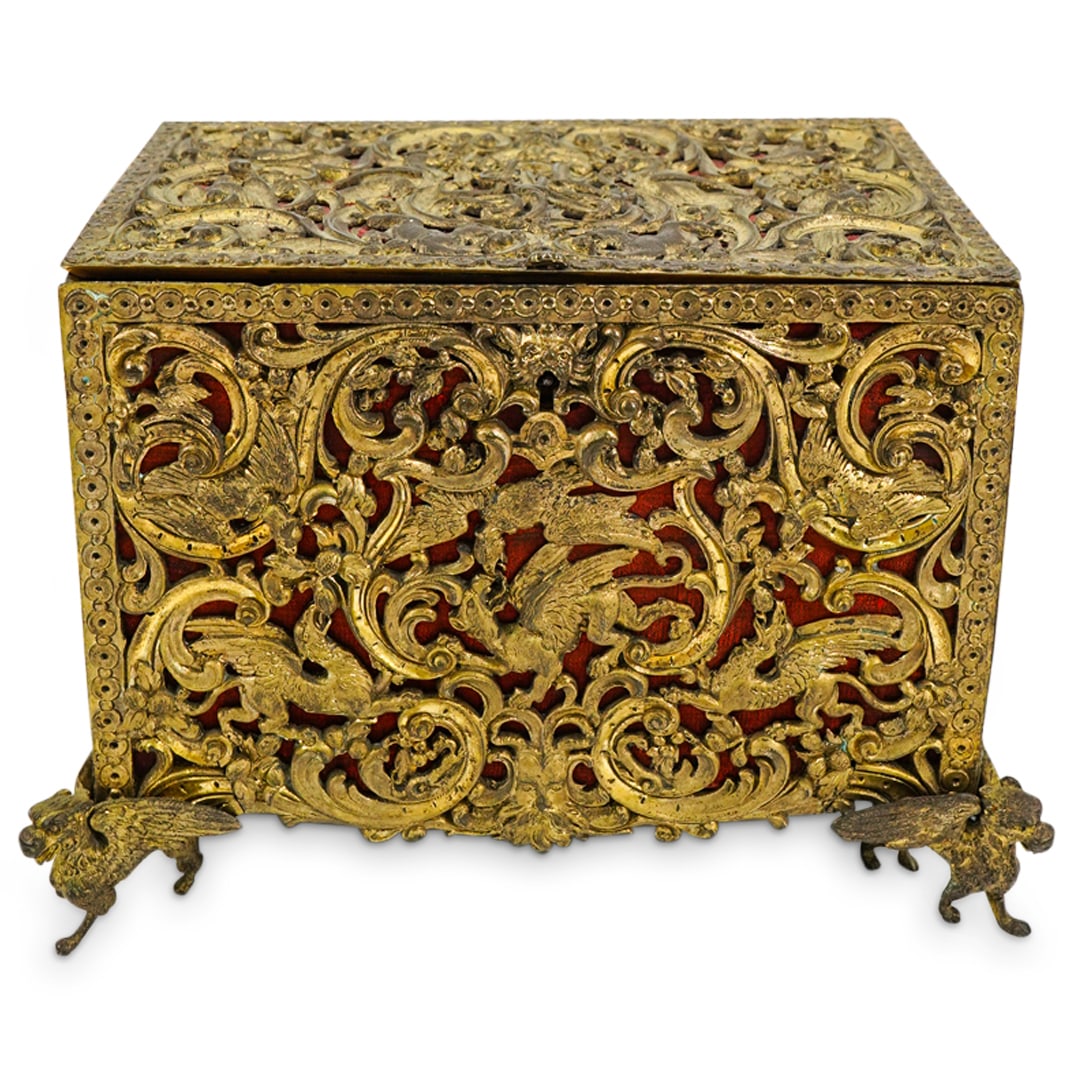 18th Century French Gilt Bronze Jewelry Box (1 of 6)
